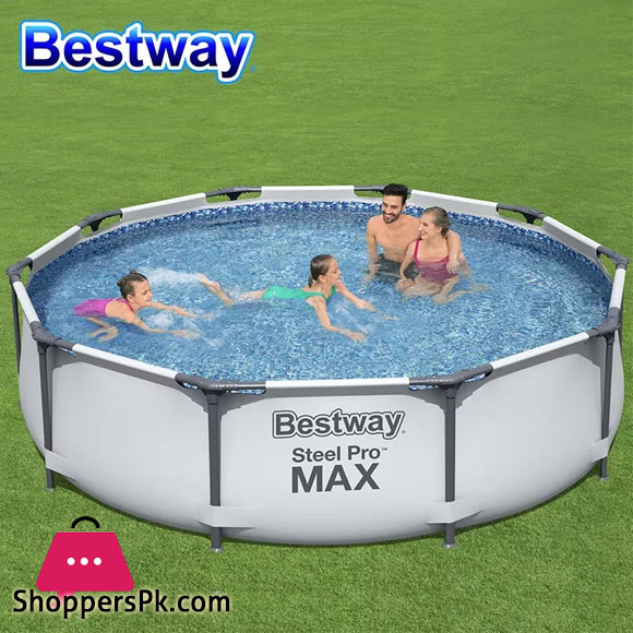 Bestway Steel Pro Round Swimming Pool 10 Feet x 30 Inch - 56406