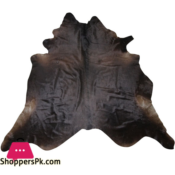 Blackish Brown Natural Cowhide Rug