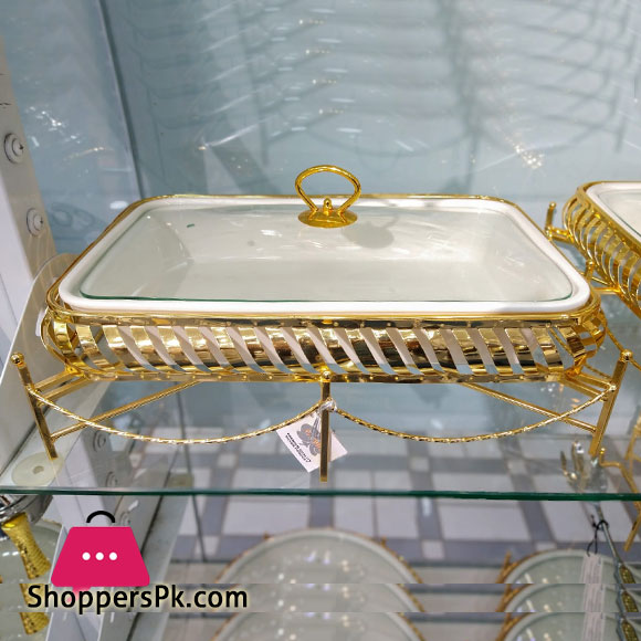 Brilliant Rectangular Casserole Serving Food Warmer Dish 15 Inch – BR0262