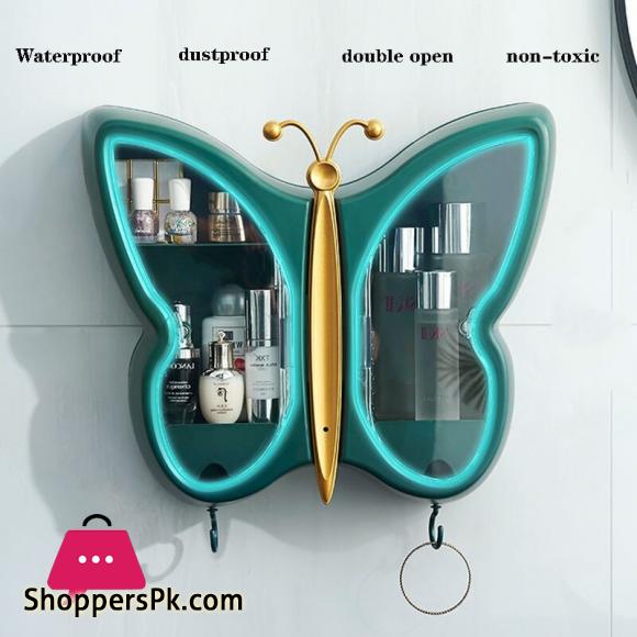 Butterfly Wall-Mounted Organizer Creative Cosmetics Storage Box