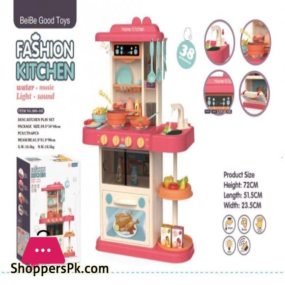 Cooking Toy Pretend Play Kitchen Accessories Set for Boys and Girls 38 PCS