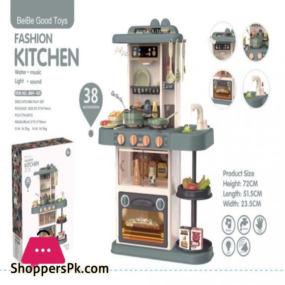 Cooking Toy Pretend Play Kitchen Accessories Set for Boys and Girls 38 PCS