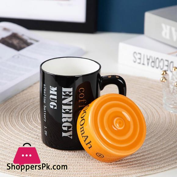 Creative Battery Modeling Mug Novel Ceramic 3D Cup New Strange Net Red Water Cup Mugs Coffee