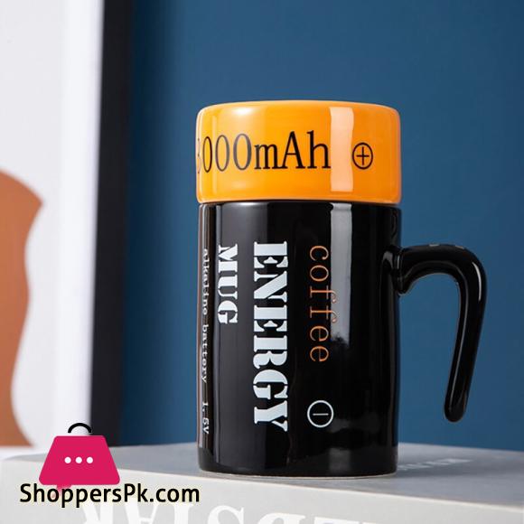 Creative Battery Modeling Mug Novel Ceramic 3D Cup New Strange Net Red Water Cup Mugs Coffee
