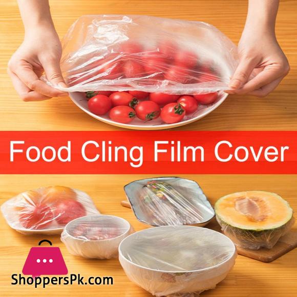 Disposable Food Cover Plastic Wrap Elastic Food Lids Dustproof Food Shower Cups Hair For Fruit Or Bowls Covers Caps|Saran Wrap & Plastic Bags