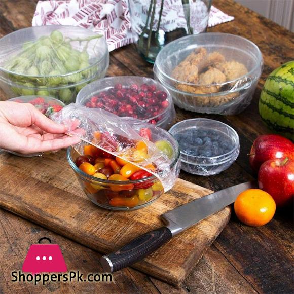 Disposable Food Cover Plastic Wrap Elastic Food Lids Dustproof Food Shower Cups Hair For Fruit Or Bowls Covers Caps|Saran Wrap & Plastic Bags