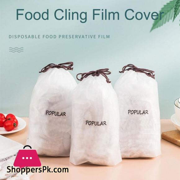Disposable Food Cover Plastic Wrap Elastic Food Lids Dustproof Food Shower Cups Hair For Fruit Or Bowls Covers Caps|Saran Wrap & Plastic Bags