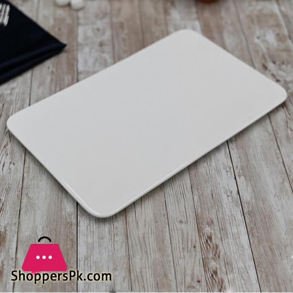 Wilamx Fine Porcelain Flat Platter 12 x 7.5 Inch WL-992636-A