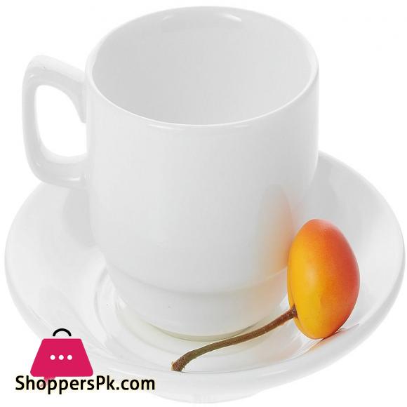 Wilmax Fine Porcelain Tea Cup & Saucer 220ML - WL-993008-AB