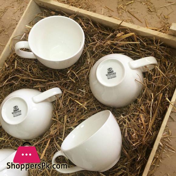 Wilmax Fine Porcelain Coffee Cup & Saucer 100ML - WL-993002-AB