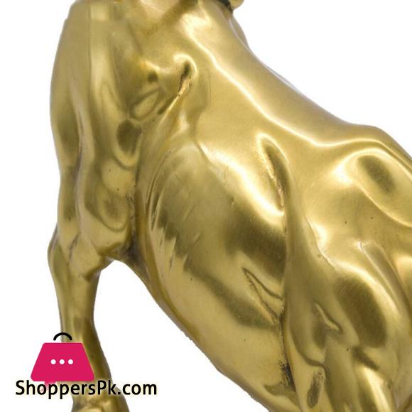 Golden Wall Street Bull OX Figurine Sculpture Bull Statue Home Office Decoration