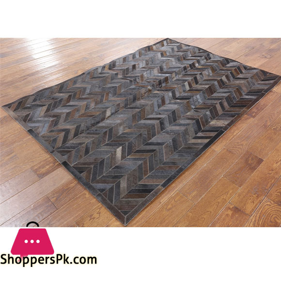 Handmade Cowhide Patchwork Rug Natural Chocolate Brown cowhide Leather Rug 10ft x 12ft
