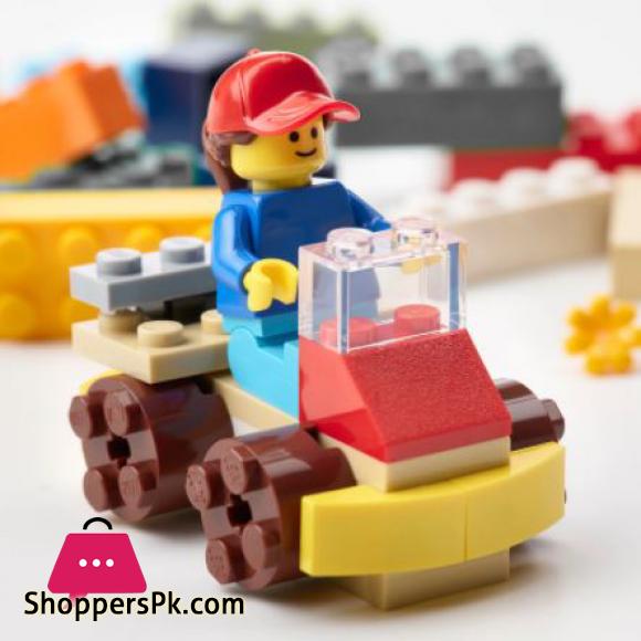 IKEA BYGGLEK 201-piece Brick Set, Mixed Colours, Cars Bricks , Stacking Blocks