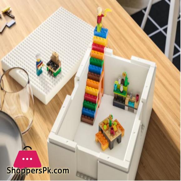 IKEA BYGGLEK 201-piece Brick Set, Mixed Colours, Cars Bricks , Stacking Blocks