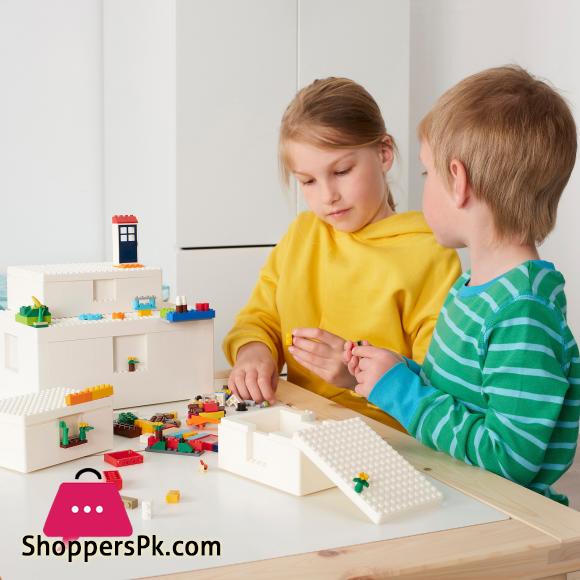 IKEA BYGGLEK 201-piece Brick Set, Mixed Colours, Cars Bricks , Stacking Blocks