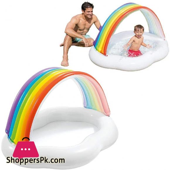 Intex Baby Canopy Rainbow Pool 142 x 119 x 84 cm - 57141