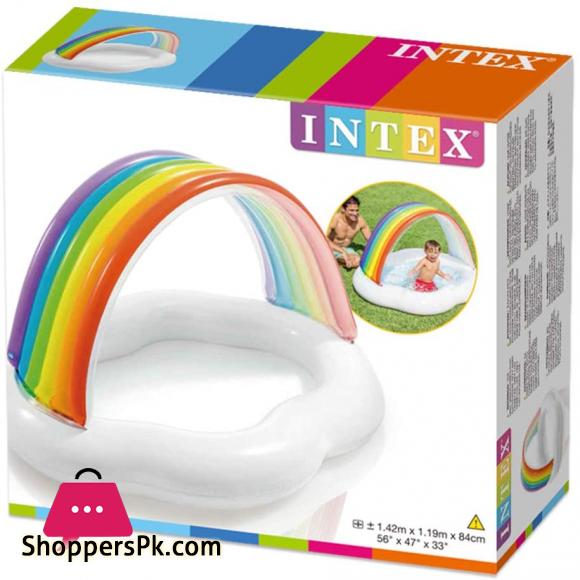 Intex Baby Canopy Rainbow Pool 142 x 119 x 84 cm - 57141