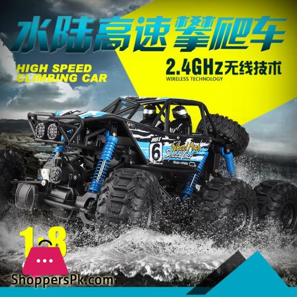 Large Water Land Amphibious Remote Control Car Six Wheel Drive High Speed Buggy Climbing Car Powerful High Speed Motor RC Car|RC Cars