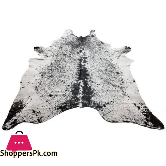 Light Salt & Pepper Natural Cowhide Rug