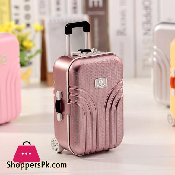 Luggage Suitcase Music Box Jewelry Box Lovely Gift Beautiful with Mirror Ballet Girl Rotate Music Box