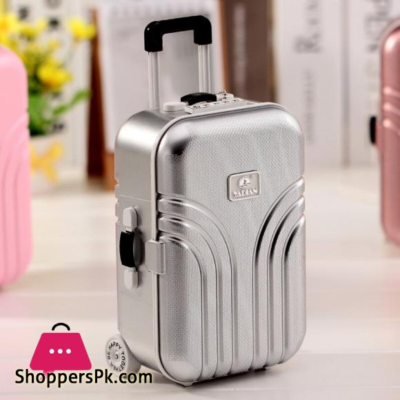 Luggage Suitcase Music Box Jewelry Box Lovely Gift Beautiful with Mirror Ballet Girl Rotate Music Box