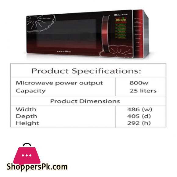 Microwave Oven DW-115 CHZP 25 Liters Red & Black.