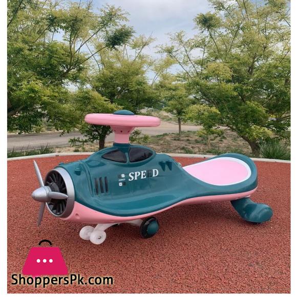 New Aircraft Children Swing Car Anti Rollover Sliding Universal Wheel Baby Yoyo Toy Twist Car