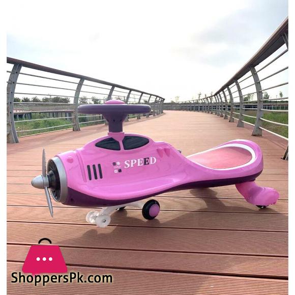 New Aircraft Children Swing Car Anti Rollover Sliding Universal Wheel Baby Yoyo Toy Twist Car
