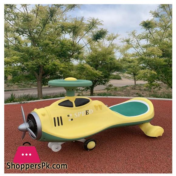 New Aircraft Children Swing Car Anti Rollover Sliding Universal Wheel Baby Yoyo Toy Twist Car