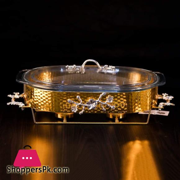 Orchid Casserole Serving Food Warmer Dish CD6115