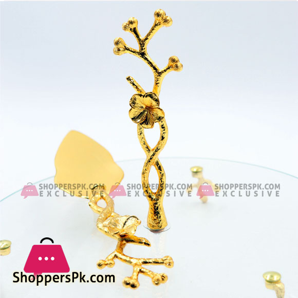 Orchid 2-Tier Glass Cake Plate Plus Lifter - CD6023