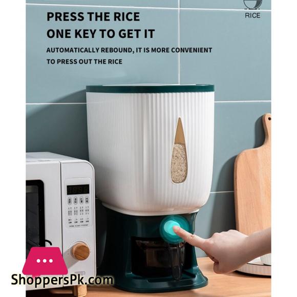 KOROPAL Rice Dispenser with Rinsing Cup Smart Rice Dispenser 10Kg