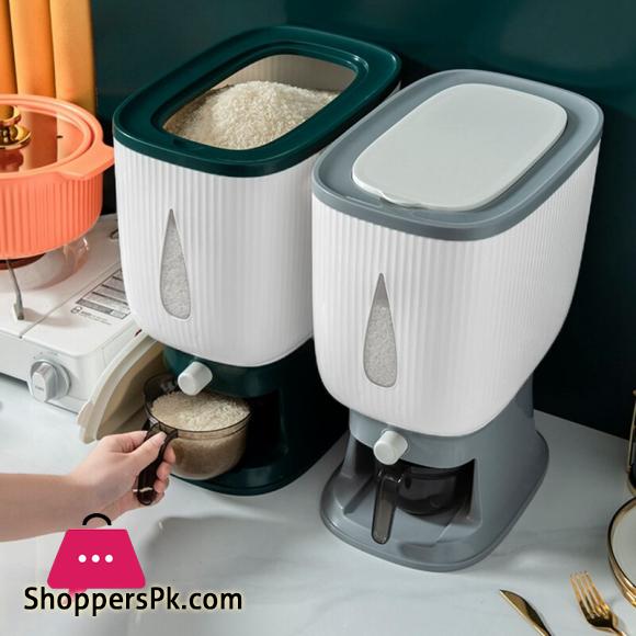KOROPAL Rice Dispenser with Rinsing Cup Smart Rice Dispenser 10Kg