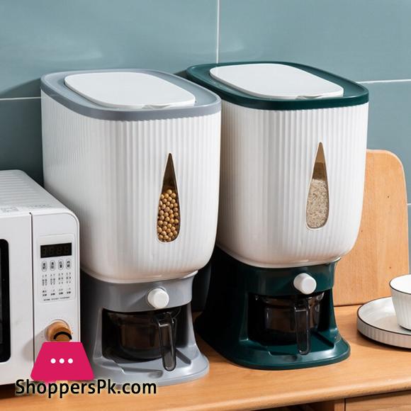KOROPAL Rice Dispenser with Rinsing Cup Smart Rice Dispenser 10Kg