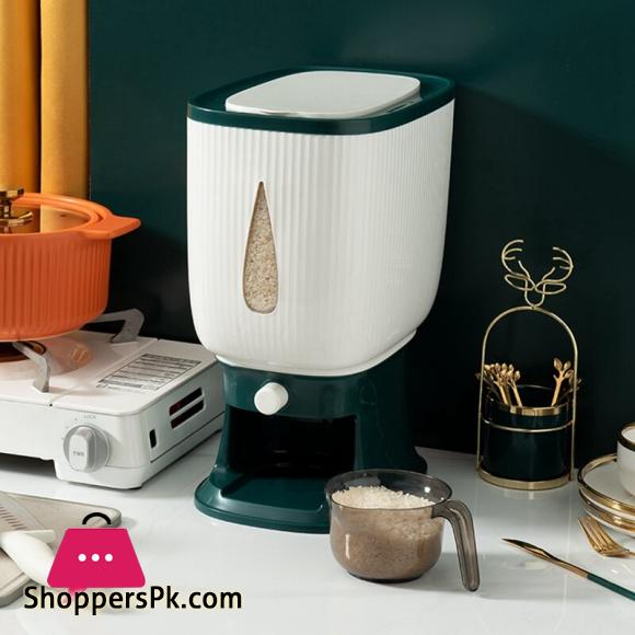 KOROPAL Rice Dispenser with Rinsing Cup Smart Rice Dispenser 10Kg