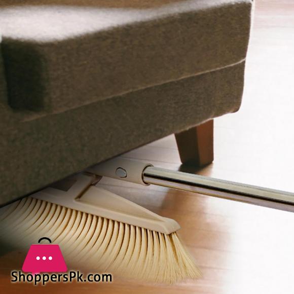 Rotatable Broom And Dustpan Foldable Set Long Handle Dustpan Extendable Sweep Set Dust Pan And Broom Combo