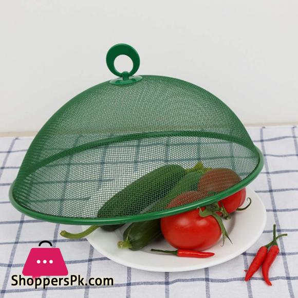 Round Metal Mesh Food Cover 9 Inch Mesh Screen Food Cover Tents Umbrella Reusable Food Cover Net Keep Out Flies Bugs Mosquitoes