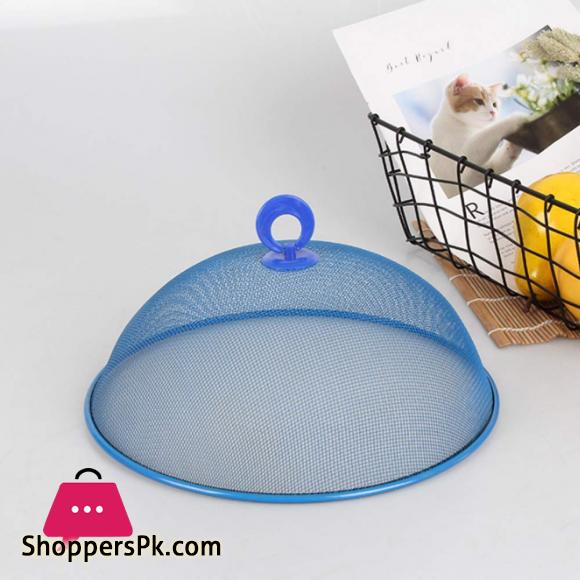 Round Metal Mesh Food Cover 9 Inch Mesh Screen Food Cover Tents Umbrella Reusable Food Cover Net Keep Out Flies Bugs Mosquitoes