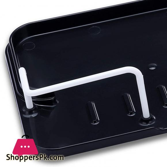 Sinkware Caddy Organizer with Drain - Sink Caddy Holder for Cleaning Brush & Sponge & Dish Wand on Counter