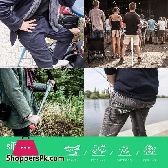 Sitpack 2.0 – The Worlds Most Compact Foldable Seat – Portable and Adjustable Sit/Stand Stool for Travel and Outdoor Activities