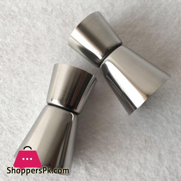 Stainless Steel Double Jigger Shot Glass Cocktail Bartender Mixer Measuring Cup