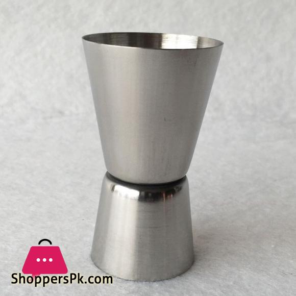 Stainless Steel Double Jigger Shot Glass Cocktail Bartender Mixer Measuring Cup