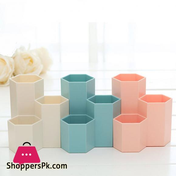 Table Organizer Makeup Cosmetic Holder Desk Pen Pencil Storage Box Case