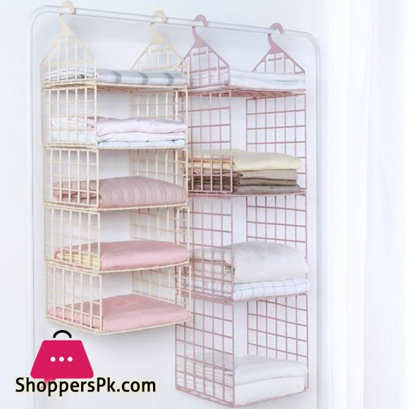 Wardrobe Cabinet Hanging Shelf Rack Clothes Organizer koropal