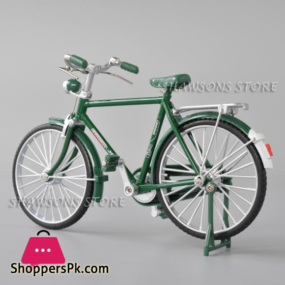 1:10 Scale Diecast Metal Model Retro Bicycle Toys Vintage Urban City Bike Mens Miniature Replica Collectible