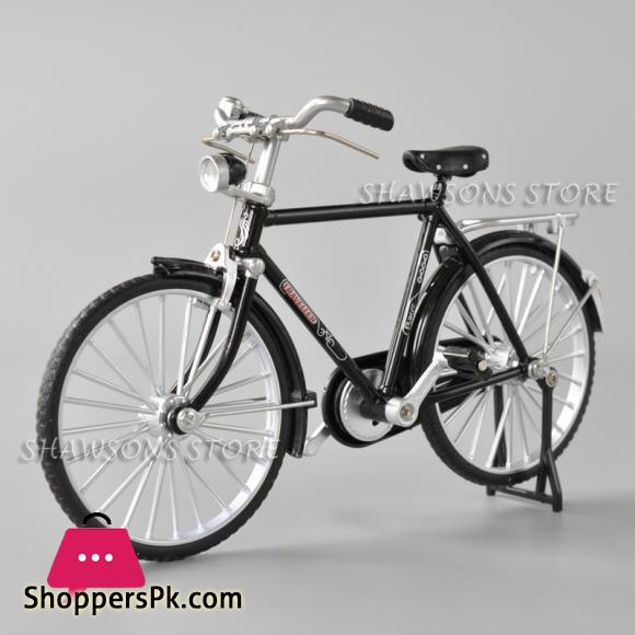 1:10 Scale Diecast Metal Model Retro Bicycle Toys Vintage Urban City Bike Mens Miniature Replica Collectible