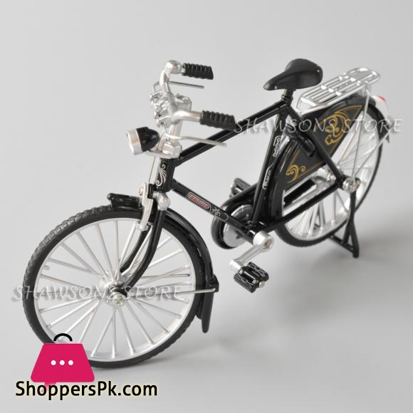 1:10 Scale Diecast Metal Model Retro Bicycle Toys Vintage Urban City Bike Mens Miniature Replica Collectible