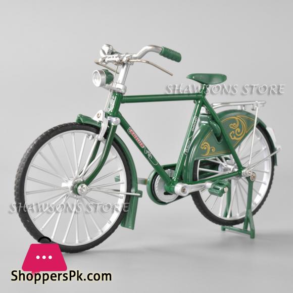 1:10 Scale Diecast Metal Model Retro Bicycle Toys Vintage Urban City Bike Mens Miniature Replica Collectible