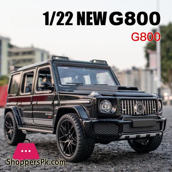 1:22 New G800 SUV Alloy Car Model Diecast Simulation Metal Toy Off road Vehicles Sound Light Childrens Gifts Collection