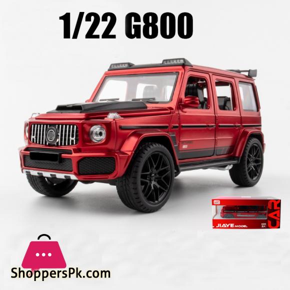 1:22 New G800 SUV Alloy Car Model Diecast Simulation Metal Toy Off road Vehicles Sound Light Childrens Gifts Collection